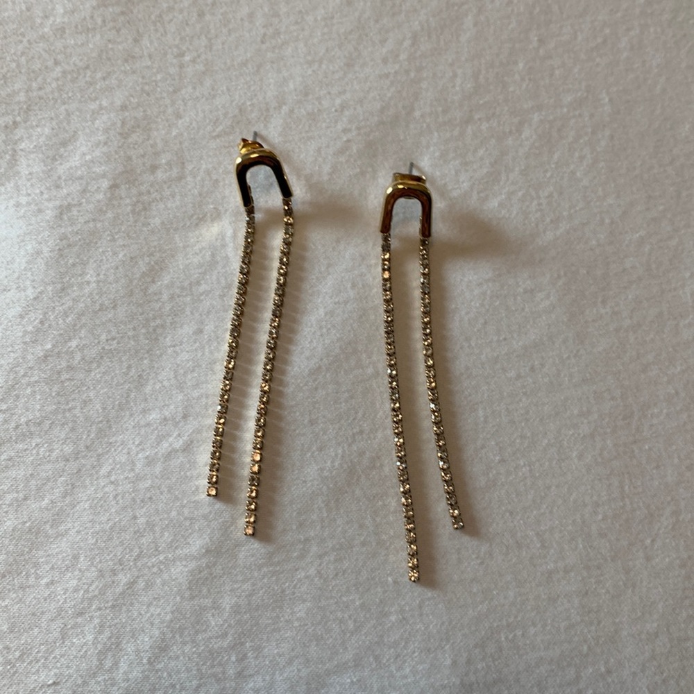 Ettika Double Crystal Drop Earring (revolve)